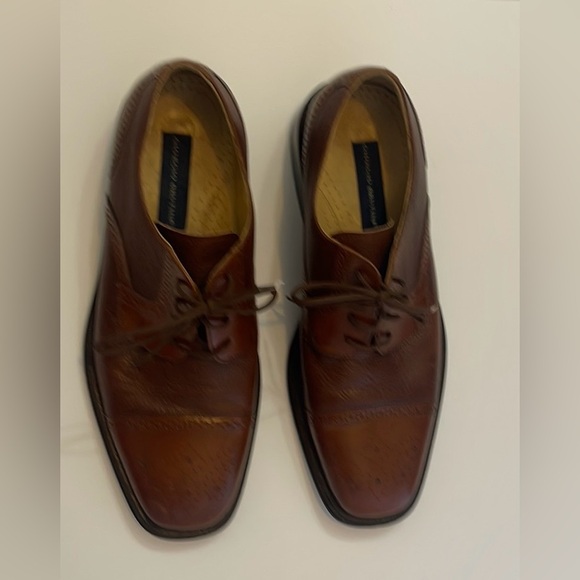 Giorgio Brutini Rich Brown Leather Derbys - Picture 2 of 5
